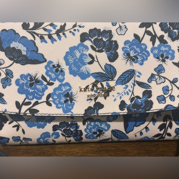 Kate Spade Floral Crossbody Bag in Blue and Black - Picture 3 of 9